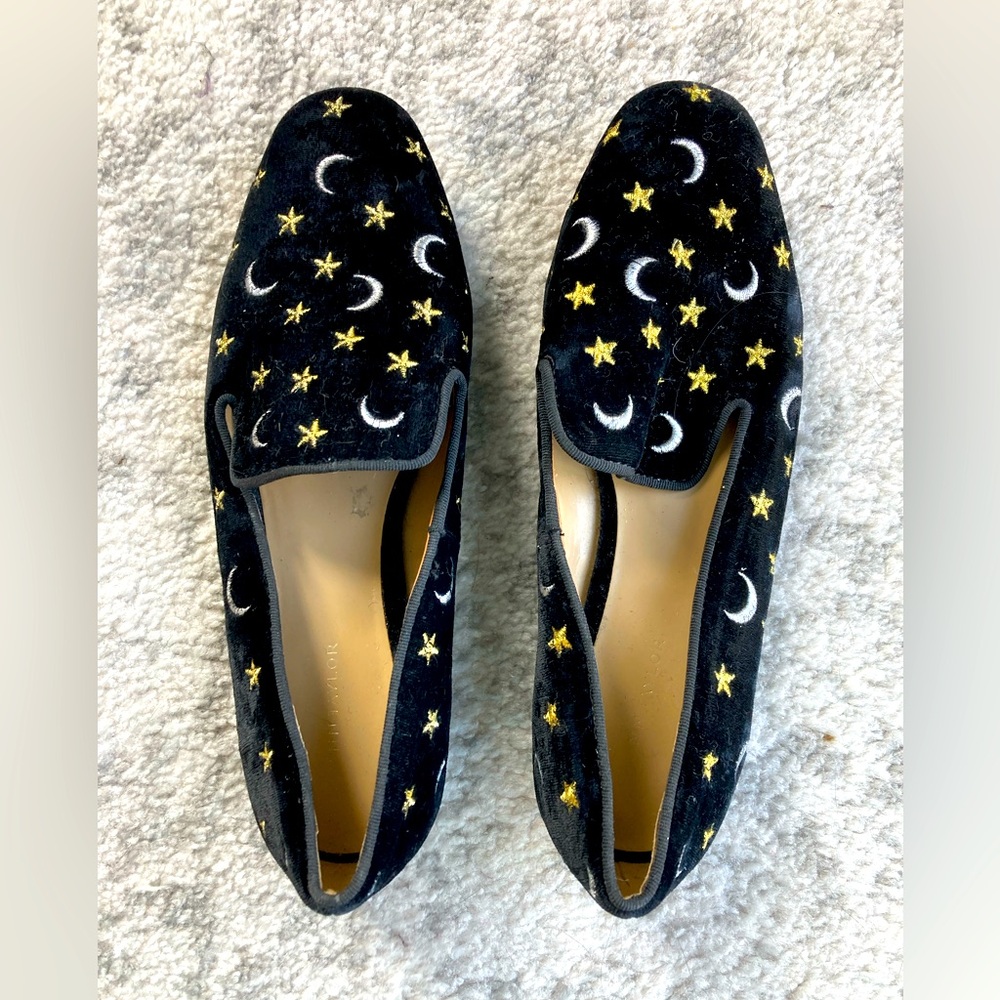 Velvet flats by Ann Taylor in size 7 1/2 in black.
